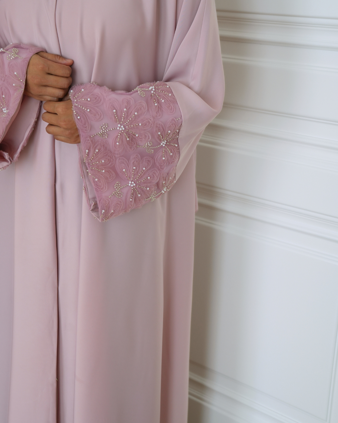 Pink lace sleeve