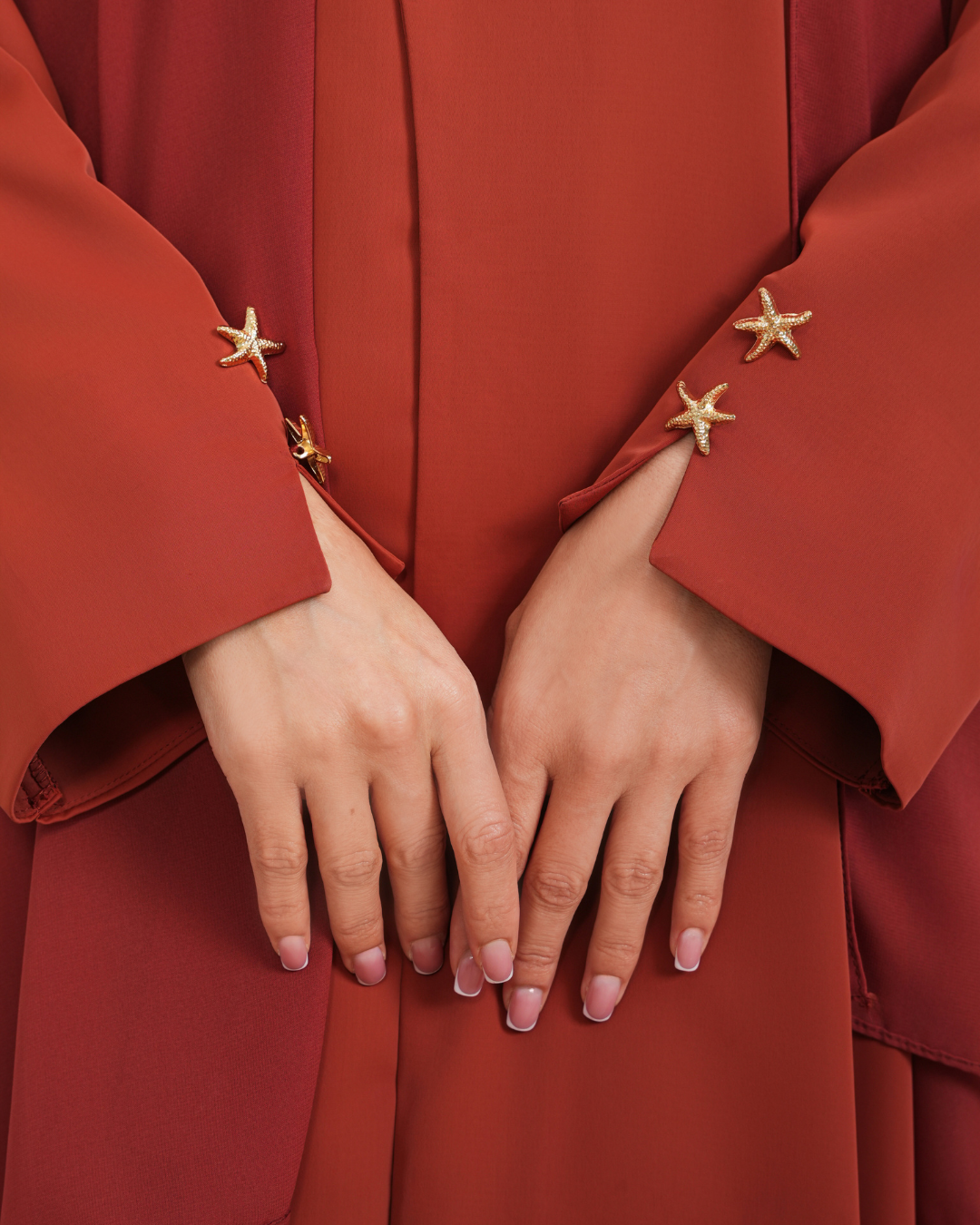 Burnt Orange Star Abaya
