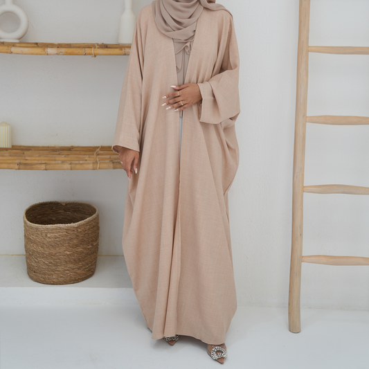Linen abaya - Beige