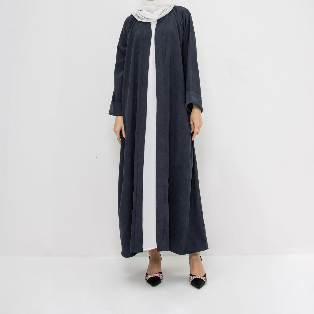 Styling Our Corduroy Abaya for Winter