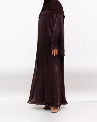 Luxe Dress Abaya - Mulberry