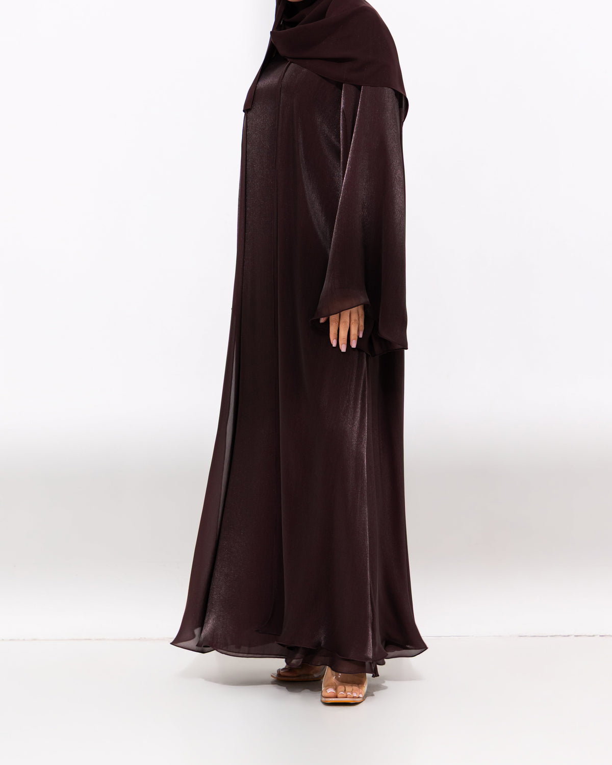 Luxe Dress Abaya - Mulberry