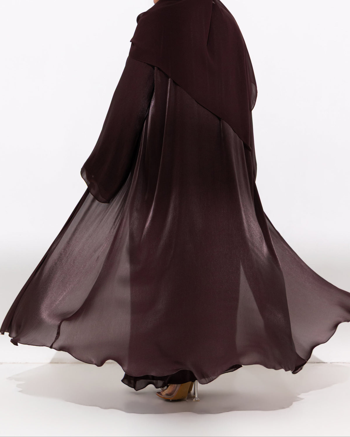 Luxe Dress Abaya - Mulberry