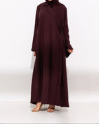 Linen Collar Abaya
