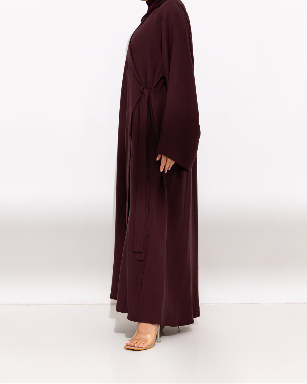 Linen Collar Abaya