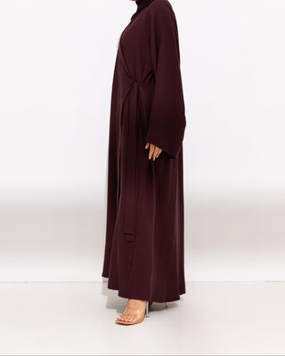 Linen Collar Abaya