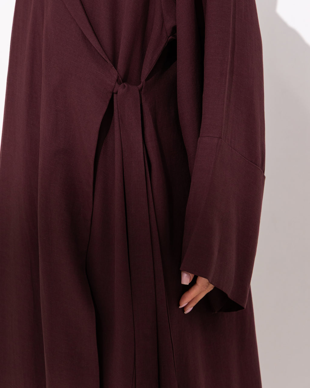 Linen Collar Abaya