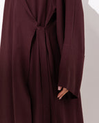 Linen Collar Abaya