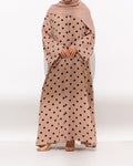 Beige Heart Abaya