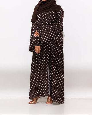 Brown Polka Abaya
