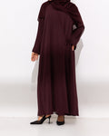 Plum Everyday Tie Abaya