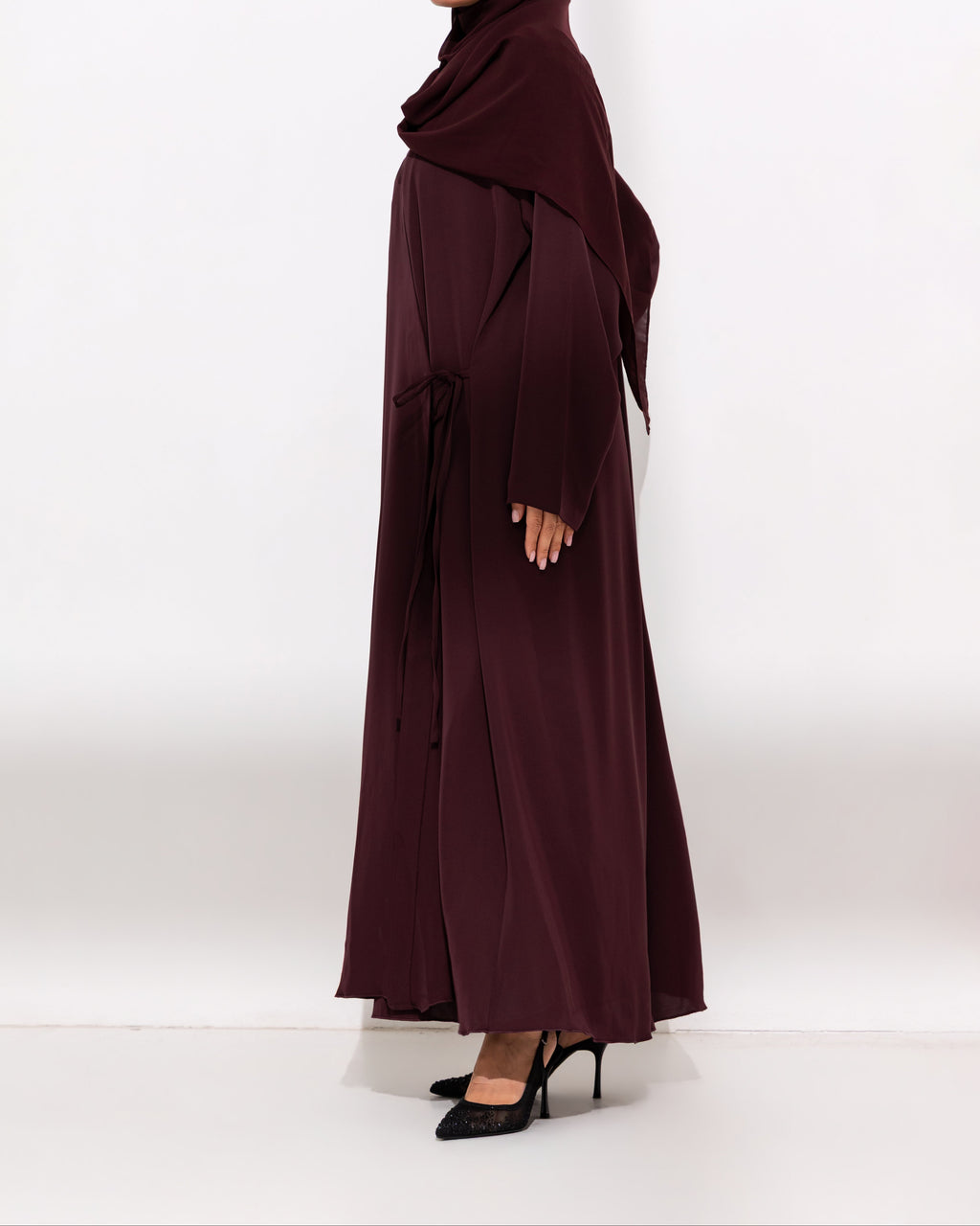 Plum Everyday Tie Abaya