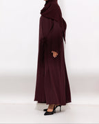 Plum Everyday Tie Abaya