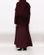 Plum Everyday Tie Abaya