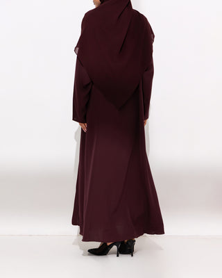 Plum Everyday Tie Abaya