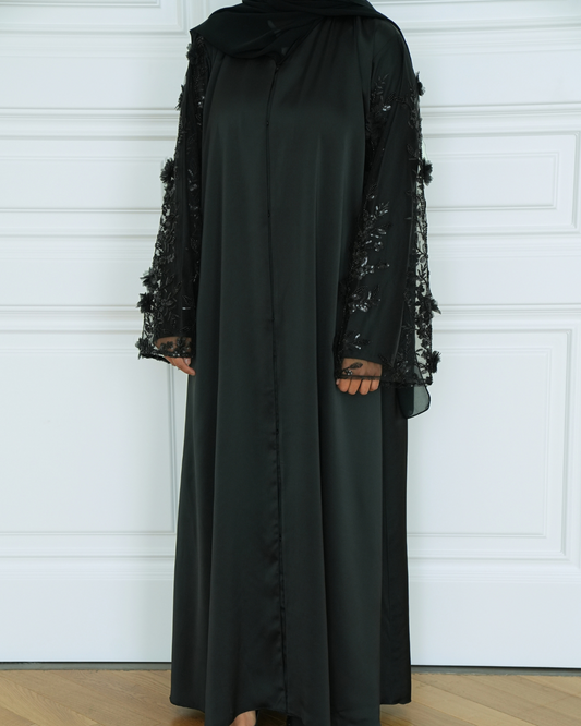 Black lace sleeve