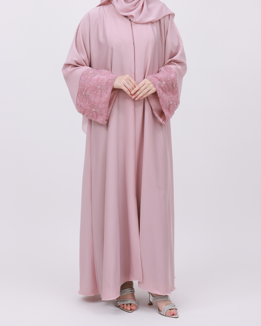 Pink lace sleeve