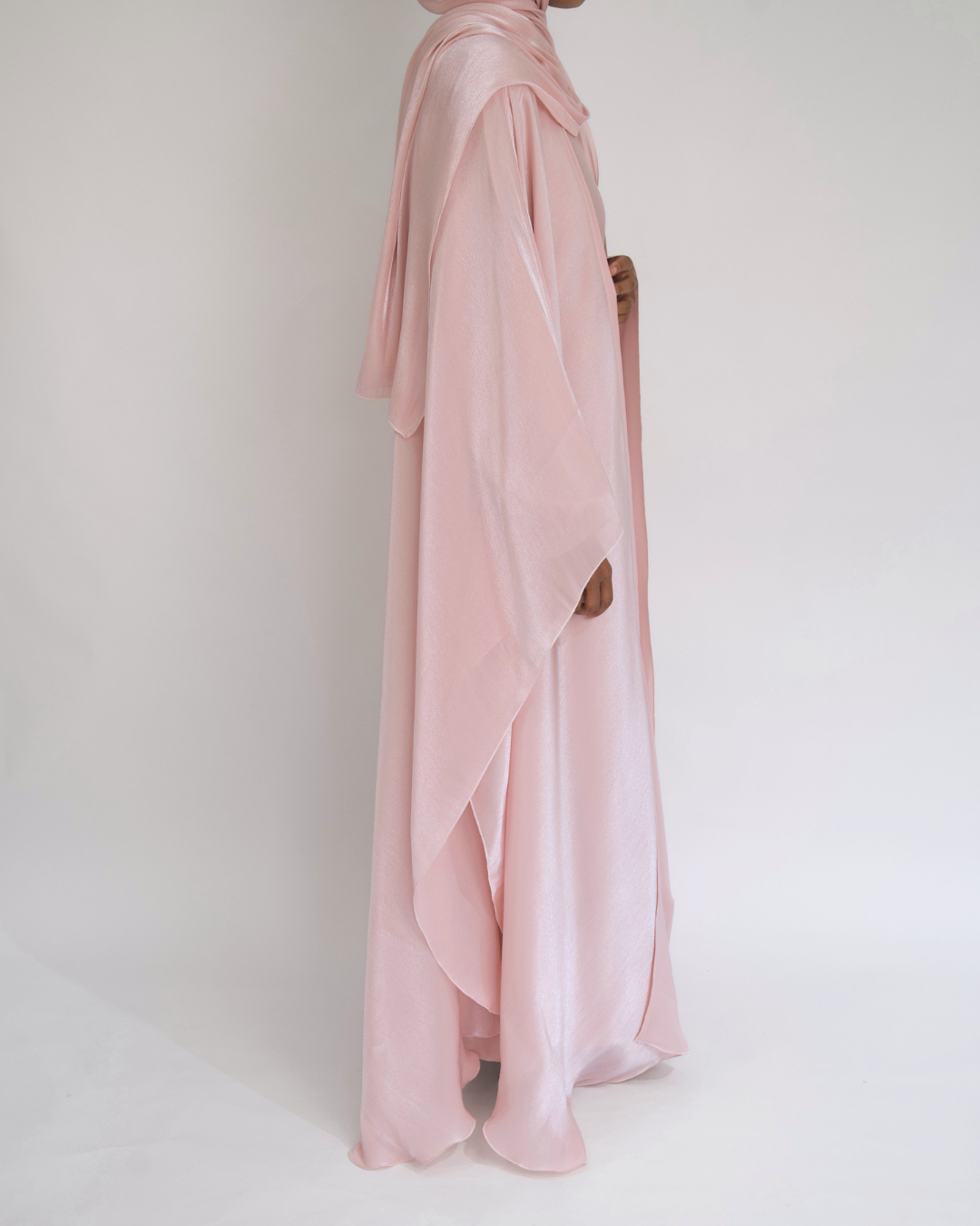 Signature Abaya - Baby pink