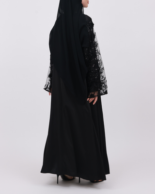 Black lace sleeve