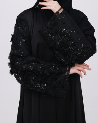 Black lace sleeve