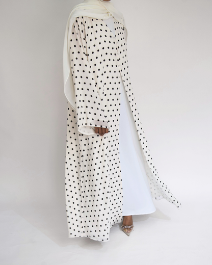 Chiffon Polka Abaya
