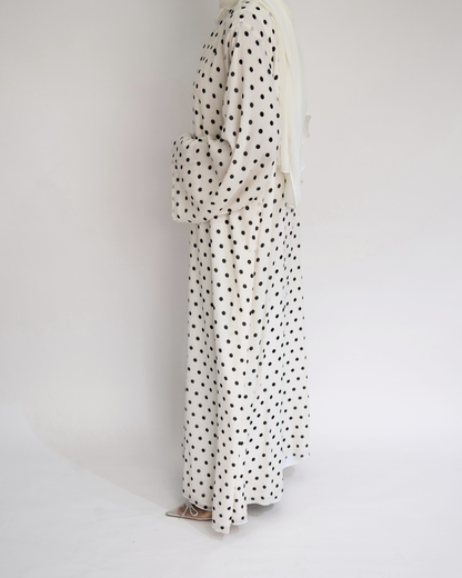 Chiffon Polka Abaya