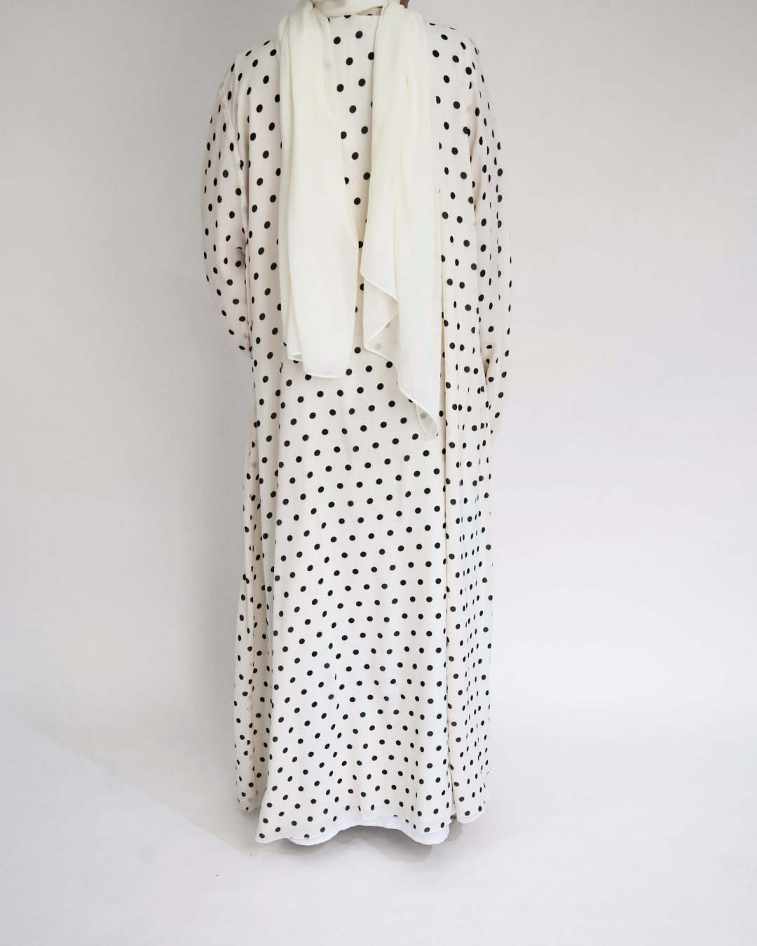 Chiffon Polka Abaya