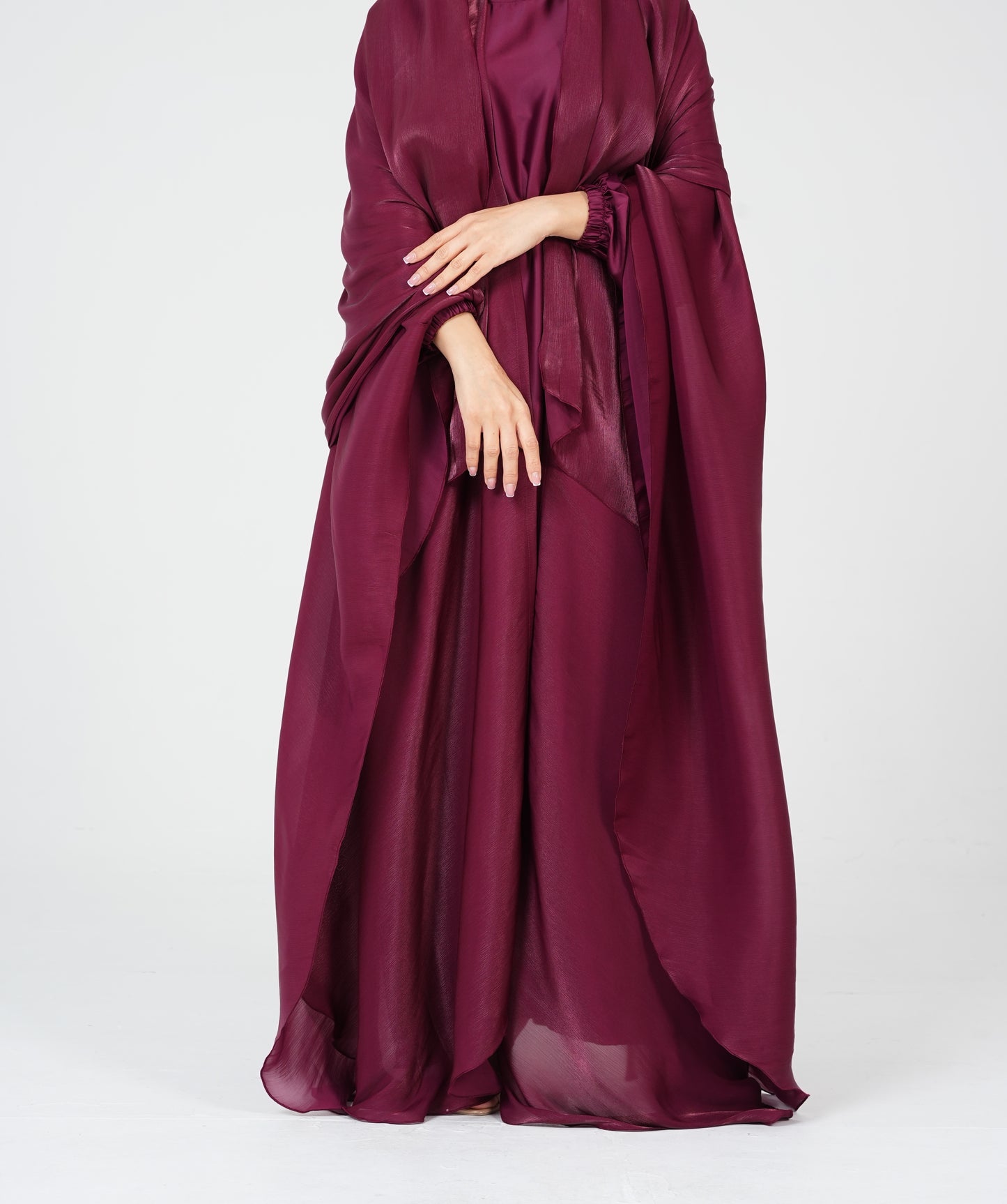 Flowy Burgundy Abaya