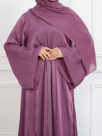 Luxe Dress Abaya - Berry
