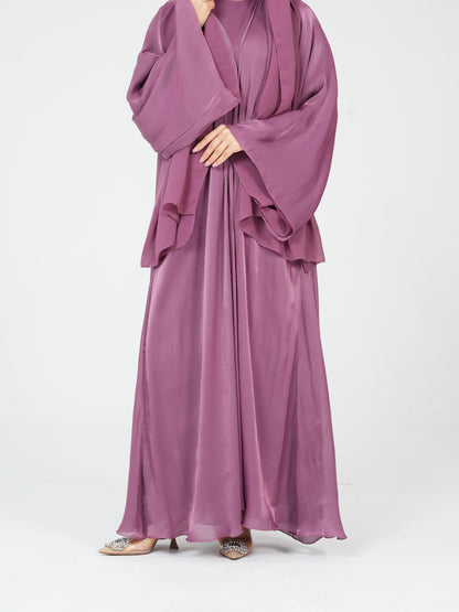 Luxe Dress Abaya - Berry