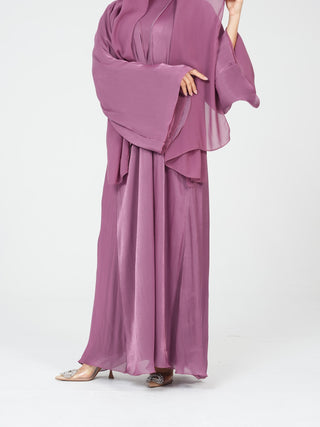 Luxe Dress Abaya - Berry