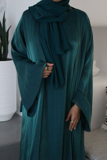 Luxe Dress Abaya - Teal