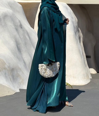 Luxe Dress Abaya - Teal