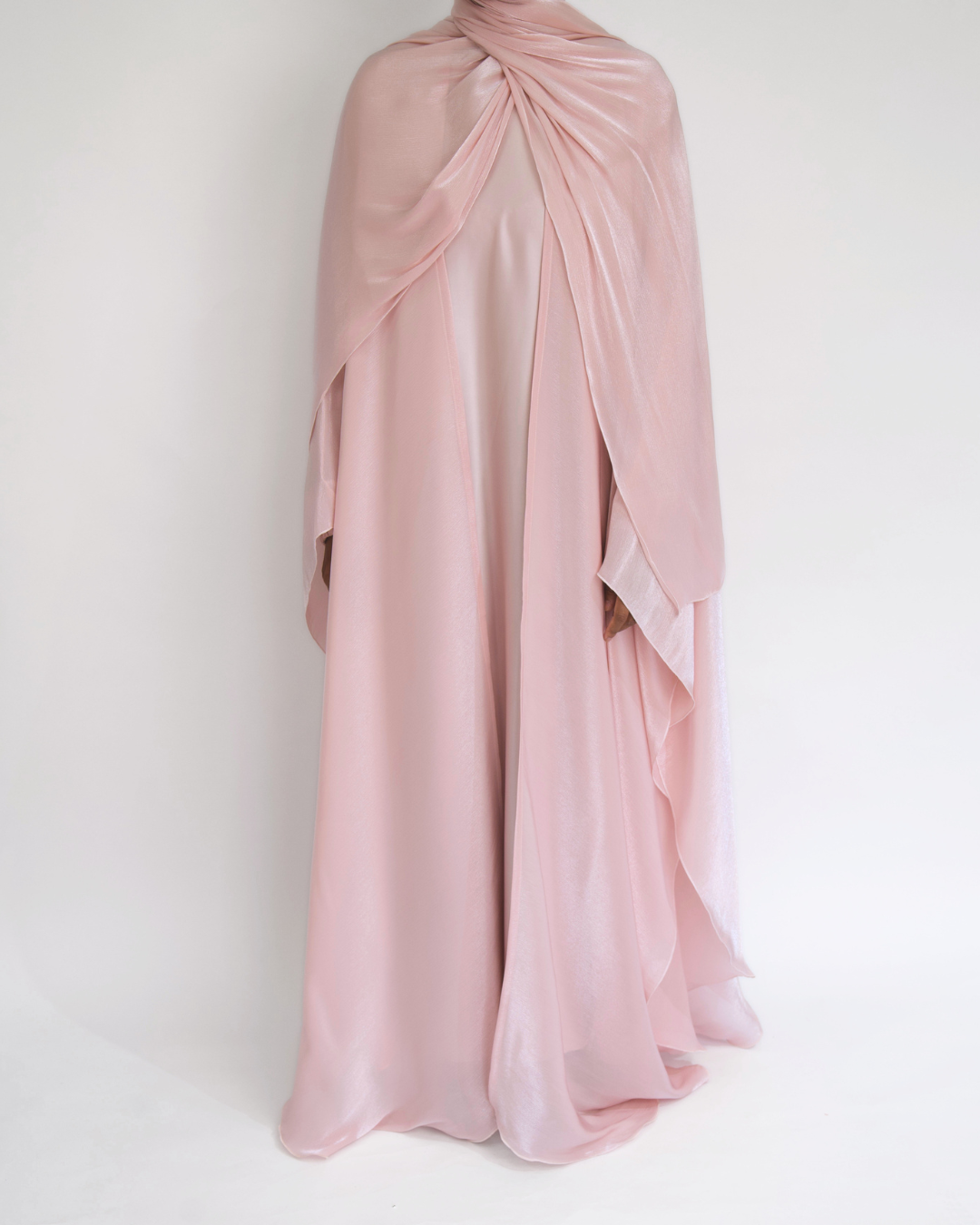 Signature Abaya - Baby pink